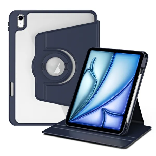 CRYSTAL FLEXI 2v1 Zaklápacie puzdro pre Apple iPad Air 11 2026 / 2025 / 2024 tmavomodré