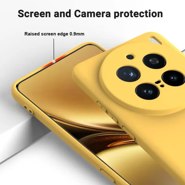 RUBBER Ochranný kryt pre Vivo X200 Pro 5G žltý