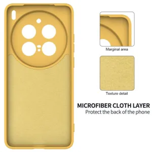 RUBBER Ochranný kryt pre Vivo X200 Pro 5G žltý