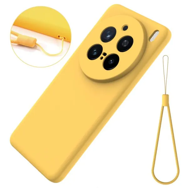 RUBBER Ochranný kryt pre Vivo X200 Pro 5G žltý