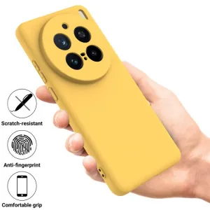 RUBBER Ochranný kryt pre Vivo X200 Pro 5G žltý