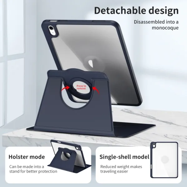 CRYSTAL FLEXI 2v1 Zaklápacie puzdro pre Apple iPad Air 11 2026 / 2025 / 2024 tmavomodré