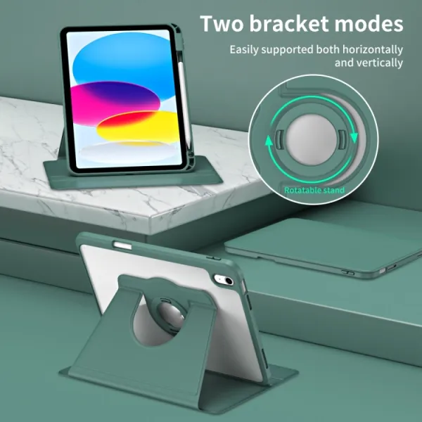CRYSTAL FLEXI 2v1 Zaklápacie puzdro pre Apple iPad Air 11 2026 / 2025 / 2024 tmavozelené