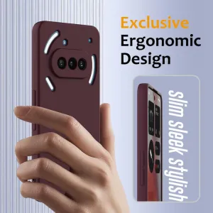RUBBER MAGSAFE Silikónový kryt pre Nothing Phone (3a) PLUM COLOR
