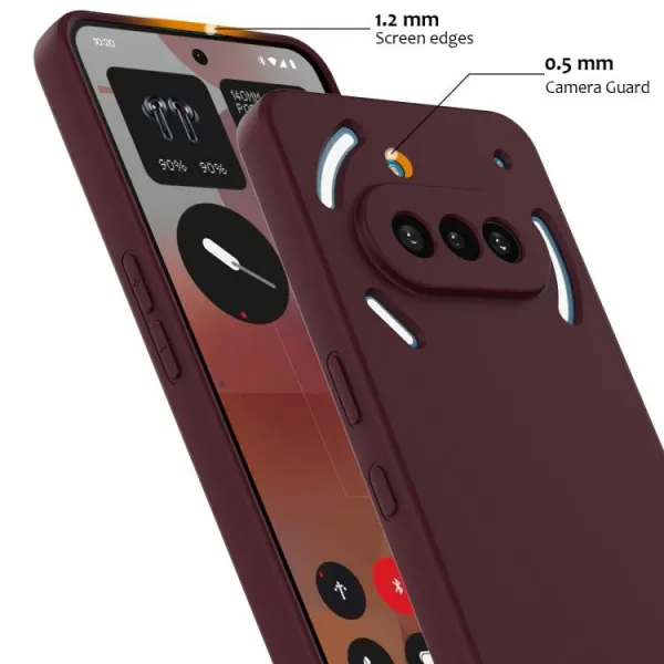 RUBBER MAGSAFE Silikónový kryt pre Nothing Phone (3a) PLUM COLOR