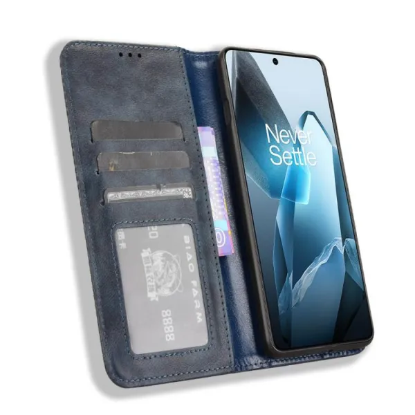 BUSINESS Peňaženkový kryt pre OnePlus 13 5G modrý