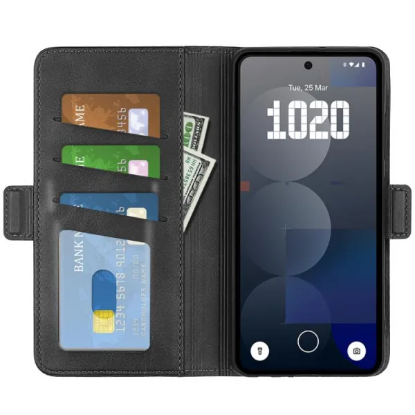 SIDE Peňaženkové puzdro pre Nothing Phone (3a) Pro čierne