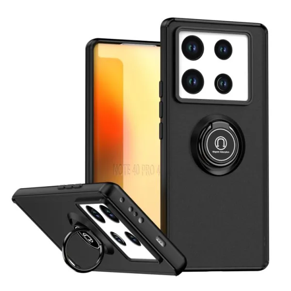 SHADOW Ochranný kryt s držiakom Infinix Note 40 Pro / 40 Pro+ 5G čierny