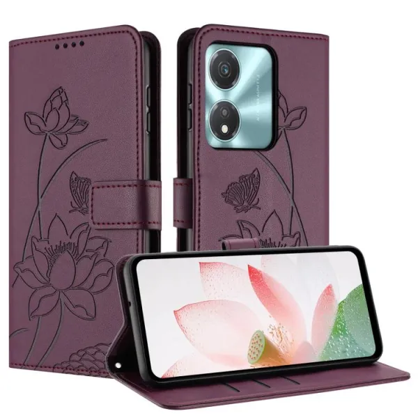 ART LOTUS Peňaženkové puzdro pre Honor X5c Plus bordové