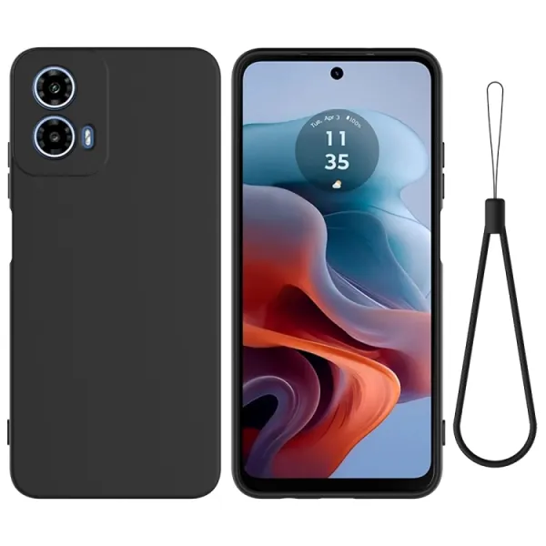 RUBBER Ochranný obal pre Motorola Moto G34 5G čierny