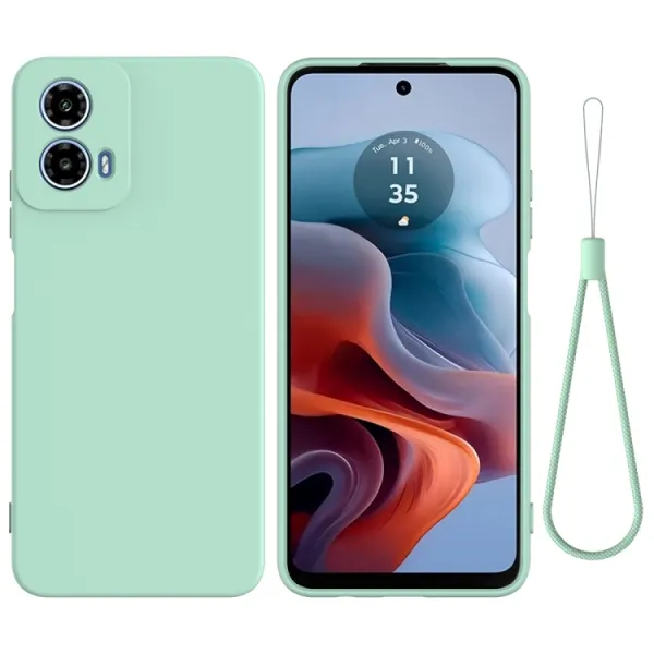 RUBBER Ochranný obal pre Motorola Moto G34 5G zelený