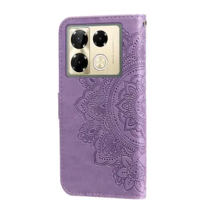 ART MANDALA Peňaženkový obal pre Infinix Note 40 Pro / 40 Pro+ 5G fialový