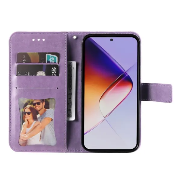 ART MANDALA Peňaženkový obal pre Infinix Note 40 Pro / 40 Pro+ 5G fialový