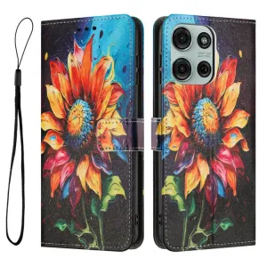 ART Peňaženkový obal pre Motorola Moto G86 5G SUNFLOWER