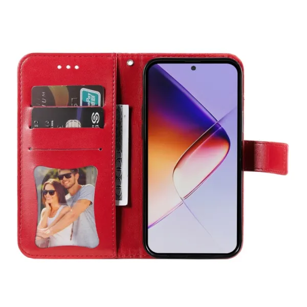 ART MANDALA Peňaženkový obal pre Infinix Note 40 Pro / 40 Pro+ 5G červený