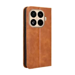 BUSINESS Peňaženkový kryt pre Xiaomi 15T Pro hnedý