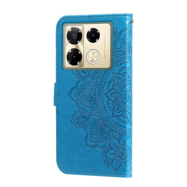ART MANDALA Peňaženkový obal pre Infinix Note 40 Pro / 40 Pro+ 5G modrý
