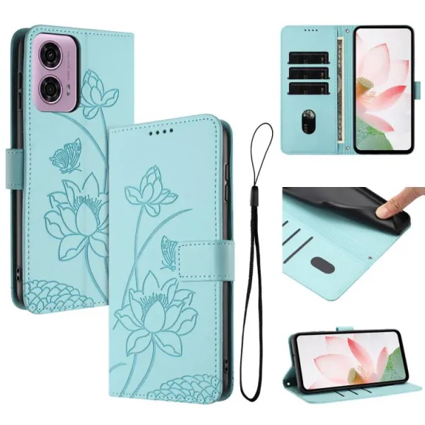 ART LOTUS Peňaženkové puzdro pre Motorola Moto G04 / G24 / G24 Power svetlozelené