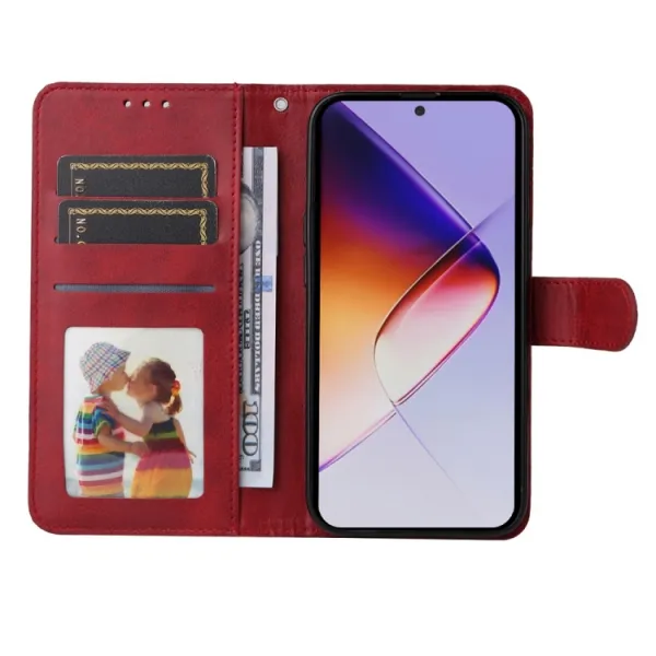 SMOOTH Peňaženkové puzdro pre Infinix Note 40 Pro / 40 Pro+ 5G červené