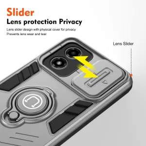 CAMPROTECT Kryt s držiakom pre Motorola Moto G04 / G24 / G24 Power šedý