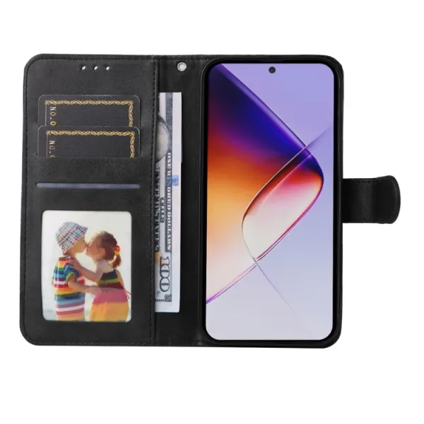 SMOOTH Peňaženkové puzdro pre Infinix Note 40 Pro / 40 Pro+ 5G čierne