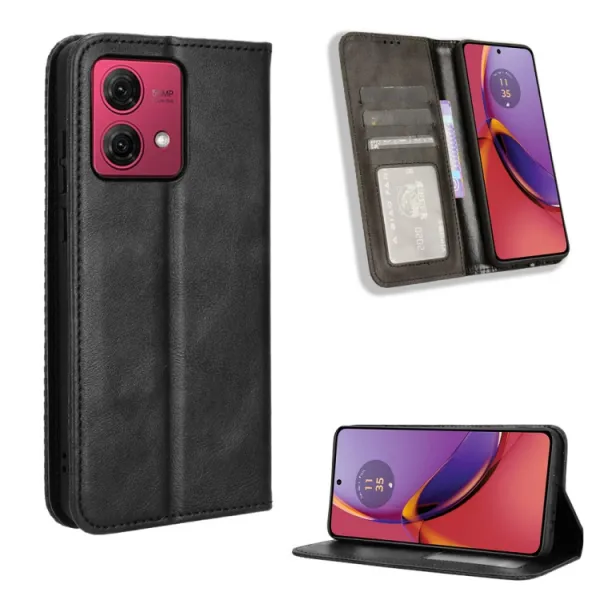 BUSINESS Peňaženkový kryt pre Motorola Moto G84 5G čierny
