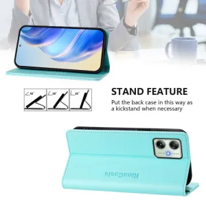 RINA Zaklápacie puzdro pre Motorola Moto G54 / G54 Power Edition 5G svetlomodré