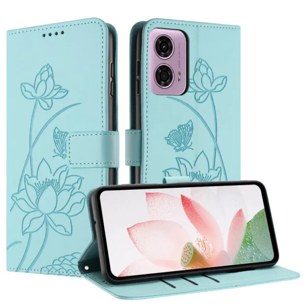 ART LOTUS Peňaženkové puzdro pre Motorola Moto G04 / G24 / G24 Power svetlozelené