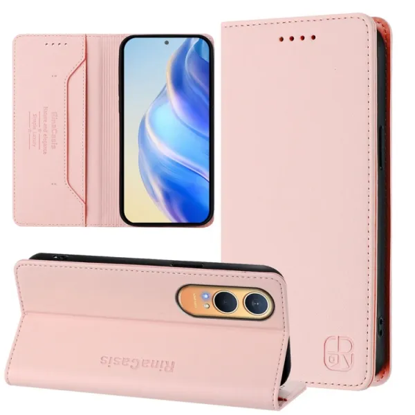 RINA Zaklápacie puzdro pre OnePlus Nord CE 4 Lite 5G svetloružové