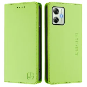 RINA Zaklápacie puzdro pre Motorola Moto G54 / G54 Power Edition 5G svetlozelené
