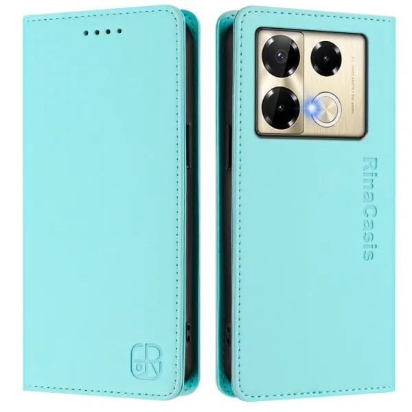 RINA Zaklápacie puzdro pre Infinix Note 40 Pro / 40 Pro+ 5G mentolové
