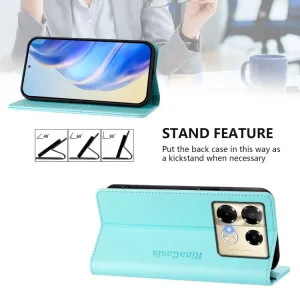 RINA Zaklápacie puzdro pre Infinix Note 40 Pro / 40 Pro+ 5G mentolové