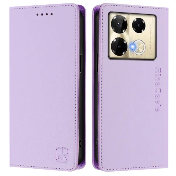 RINA Zaklápacie puzdro pre Infinix Note 40 Pro / 40 Pro+ 5G svetlofialové