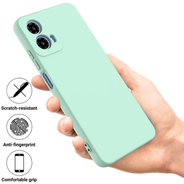 RUBBER Ochranný obal pre Motorola Moto G34 5G zelený