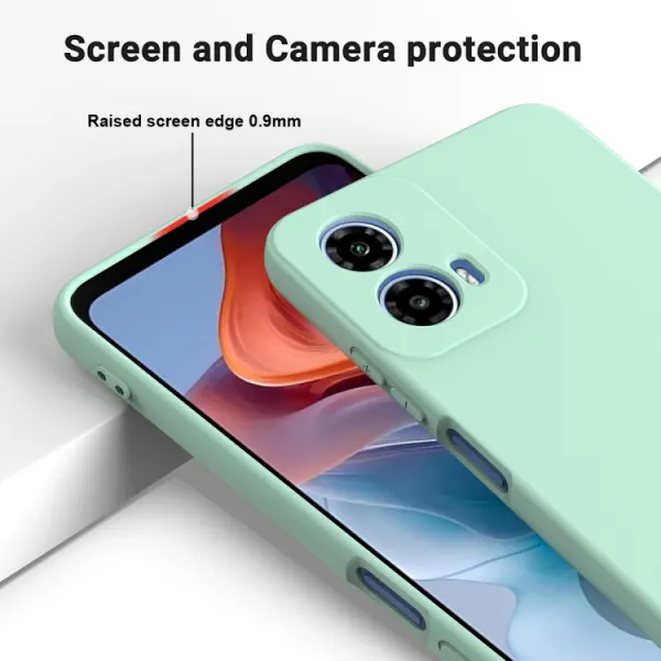 RUBBER Ochranný obal pre Motorola Moto G34 5G zelený
