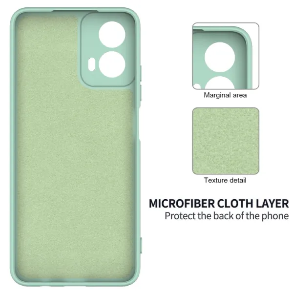 RUBBER Ochranný obal pre Motorola Moto G34 5G zelený