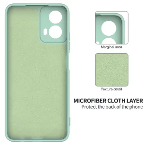 RUBBER Ochranný obal pre Motorola Moto G34 5G zelený