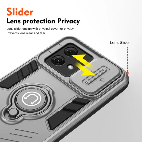 CAMPROTECT Kryt s držiakom pre Motorola Moto G84 5G šedý