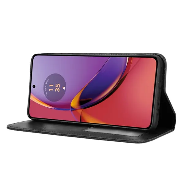 BUSINESS Peňaženkový kryt pre Motorola Moto G84 5G čierny