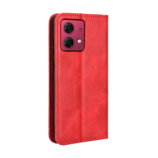 BUSINESS Peňaženkový kryt pre Motorola Moto G84 5G červený