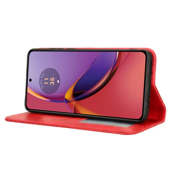 BUSINESS Peňaženkový kryt pre Motorola Moto G84 5G červený