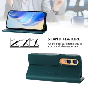 RINA Zaklápacie puzdro pre OnePlus Nord CE 4 Lite 5G tmavozelené