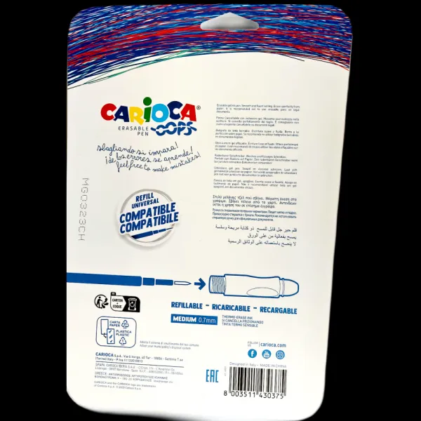 Gumovacie perá farebné Carioca Frixion 6 ks-CARIOCA