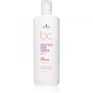 Schwarzkopf Professional BC Bonacure Color Freeze Silver strieborný šampón pre blond a melírované vlasy 1000 ml