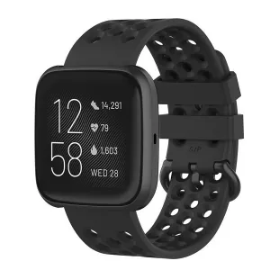 BStrap Silicone (Large) remienok na Fitbit Versa / Versa 2 Pole, black (SFI011C01)
