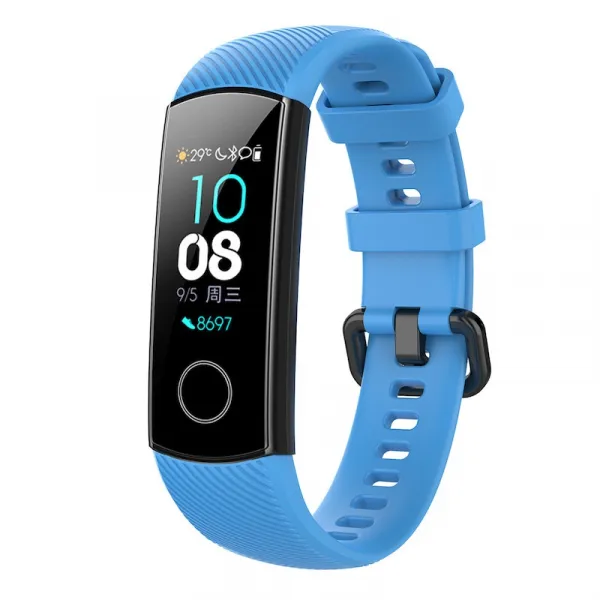 BStrap Silicone Line remienok na Honor Band 4, light blue (SHO001C04)