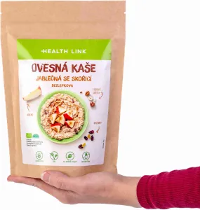 Health link BIO ovsená bezlepková kaša jablkovo - škoricová