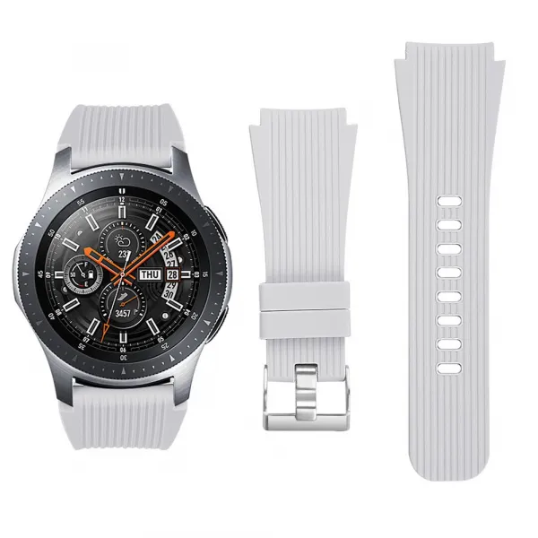 BStrap Silicone Davis remienok na Samsung Gear S3, white (SSG008C08)