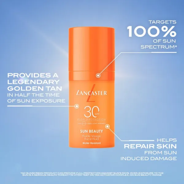 Lancaster Sun Beauty Sun Protective Fluid fluidný krém na opaľovanie SPF 30 30 ml