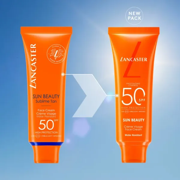 Lancaster Sun Beauty Face Cream opaľovací krém na tvár SPF 50 50 ml